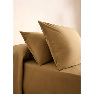 Taie d'oreiller coton popeline double piqûre 60x60 cm MANGO HOME