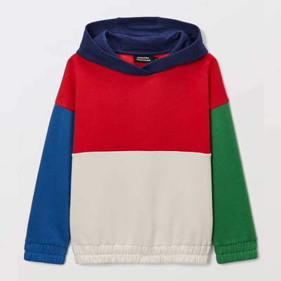 Sweat à capuche avec imprimé dans le dos en coton BIO MONOPRIX