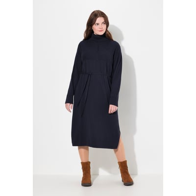 Robe en maille à col roulé et manches ULLA POPKEN