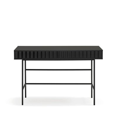 Bureau 2 tiroirs en bois et métal L120cm- SIERRA TEULAT