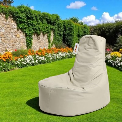 Pouf poire extérieur gris ARTA PIER IMPORT