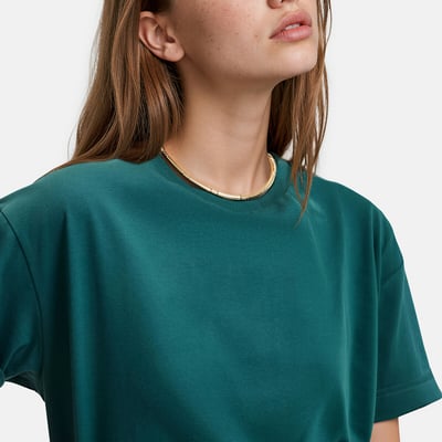 Camiseta amplia de cuello redondo y manga corta LA REDOUTE COLLECTIONS