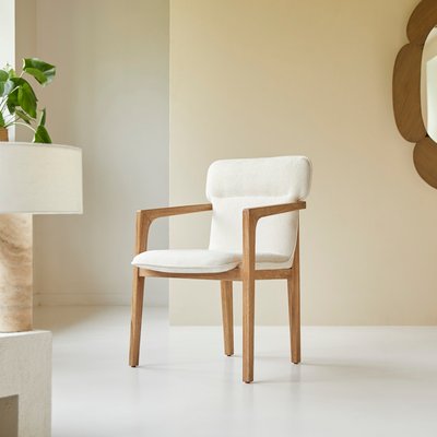 Fauteuil en acacia massif et tissu VIKTOR TIKAMOON