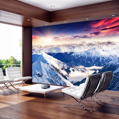 Papier peint intissé panoramique Paysage Magnificent Alps EDEN