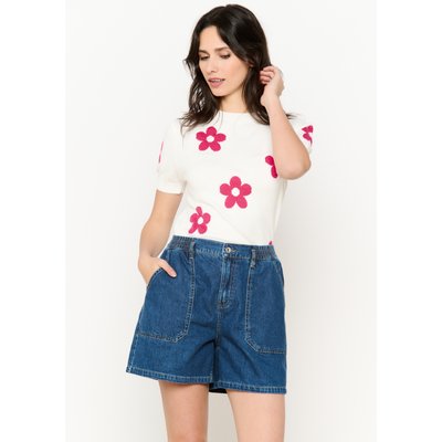Pull en jacquard à fleurs LOLALIZA