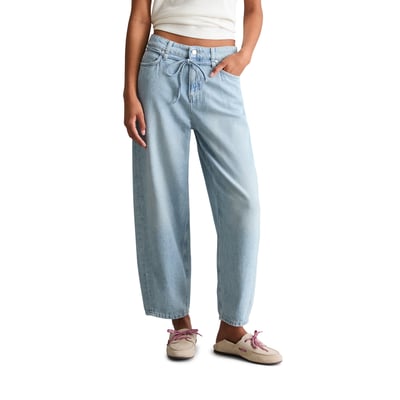 Jeans modèle Stine relaxed barrel cropped en pur coton MARC O’POLO DENIM