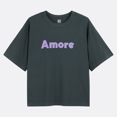 T-shirt scollo rotondo con scritta, maniche corte LA REDOUTE COLLECTIONS