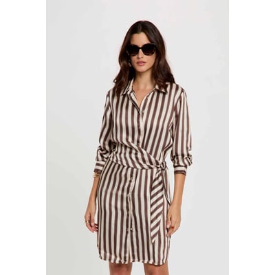 Robe chemise rayée MORGAN