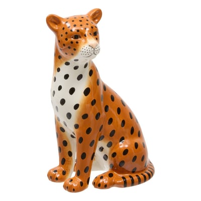 Statuette léopard en céramique CRUSH ATMOSPHERA