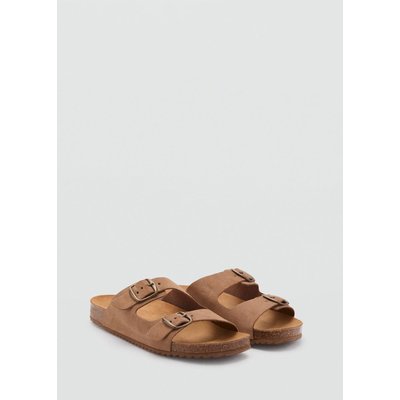 Sandales boucles cuir MANGO TEEN