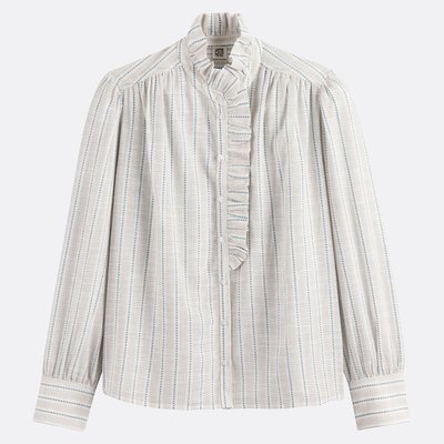 Chemise rayée col victorien, Signature CHARLENE LA REDOUTE COLLECTIONS