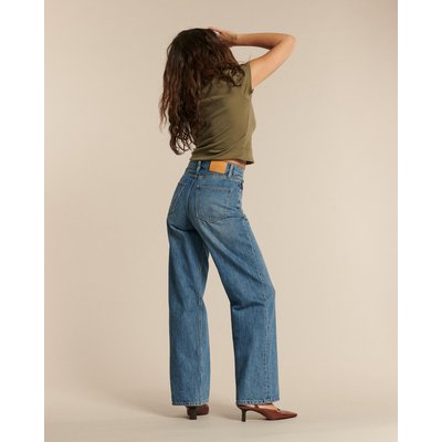 JEANS DROIT LARGE TAILLE HAUTE DENIM AUTHENTIQUE LABDIP
