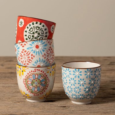Set de 4 tasses expresso en céramique Bohemian CHEHOMA