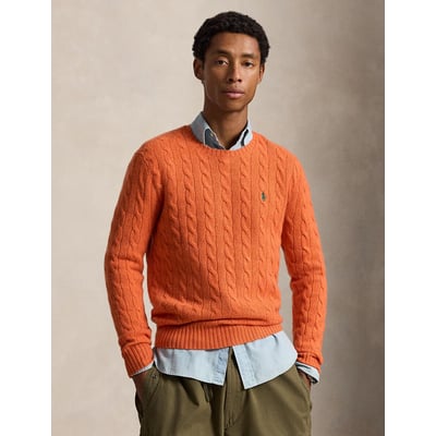 Pull torsadé en laine et cachemire POLO RALPH LAUREN