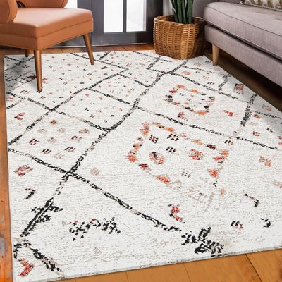 Tapis berbère tissé motifs tribaux LYN8 MORYLA UN AMOUR DE TAPIS
