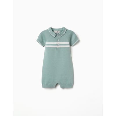 Combishort en maille à rayures ZIPPY