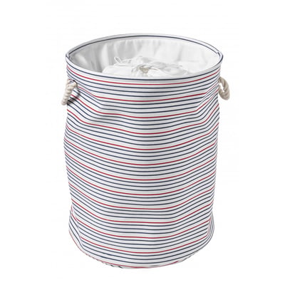 Panier à linge pliable 60L rayé en polycoton MAGELLAN GUY LEVASSEUR