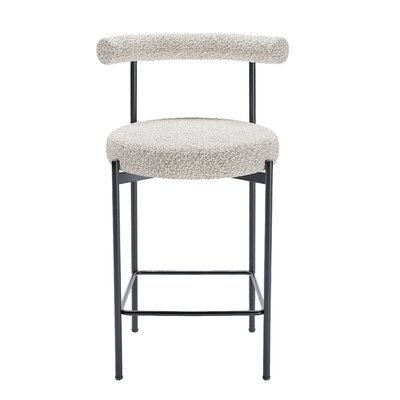 Lot de 2 chaises de bar en velours- CHARLOTTE POTIRON PARIS