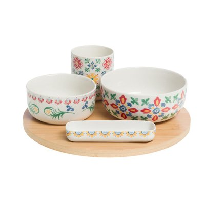 Coffret plateau et ses 4 bols  -DONNA AMADEUS