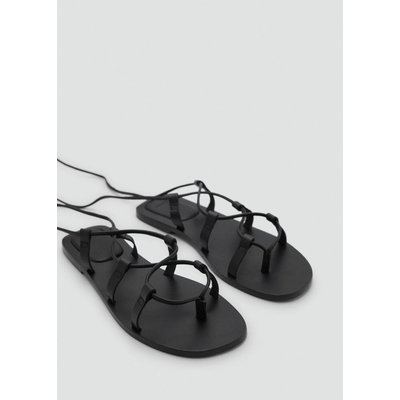 Sandales à lanières cuir MANGO TEEN