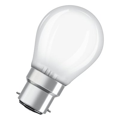 Ampoule Led Sphérique Verre Dépoli Dimmable 4w=40w Blanc Chaud B22 OSRAM