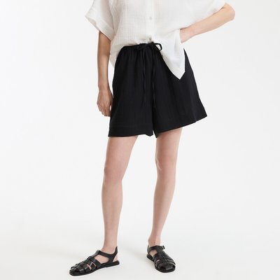 Short en gaze de coton, taille élastiquée LA REDOUTE COLLECTIONS