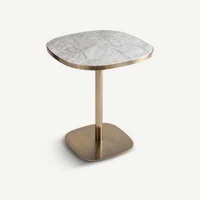 Bistro-Tisch Lixfeld, weisser Marmor AM.PM