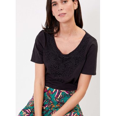 Tee-shirt crochet coton bio NAULA LA FIANCÉE