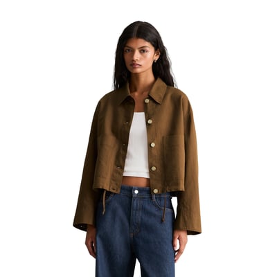 Veste relaxed en mélange de lin et de coton MARC O’POLO DENIM