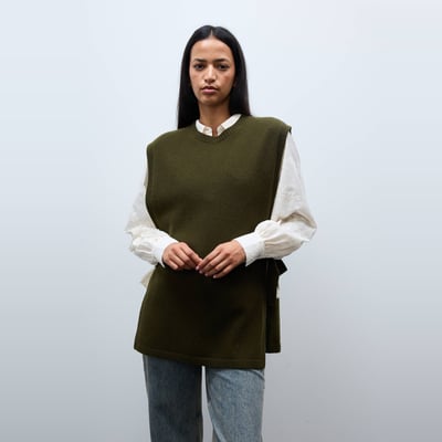 Poncho en laine MONOPRIX