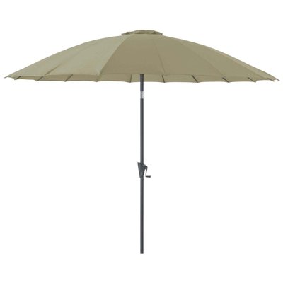 Parasol terrasse en fibre de verre Pagode 300 cm Argile PROLOISIRS