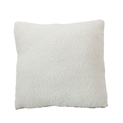Coussin déhoussable tissu bouclé HOME MAISON