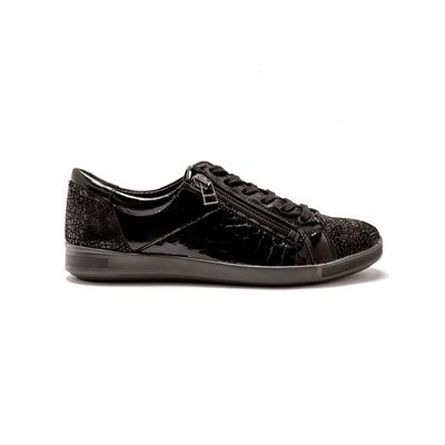Baskets zippées cuir semelle amovible PEDICONFORT