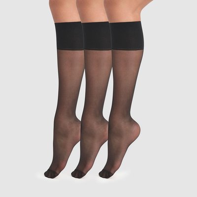 Lot de 3 paires de Mi-Bas 20D Beauty Resist DIM