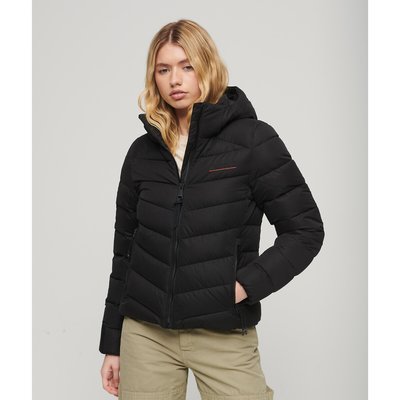 Doudoune courte à capuche zippée SUPERDRY