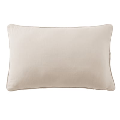 Coussin rectangulaire déhoussable 40x60 cm Gaze de Coton Terra Naturel EDEN