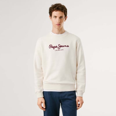 Sweat-Shirt À Col Rond Avec Logo PEPE JEANS