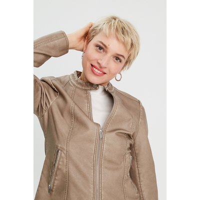 Veste ajustée simili cuir CACHE CACHE