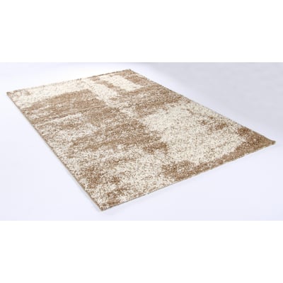 Tapis salon Power Shag tissé épais doux THEKO