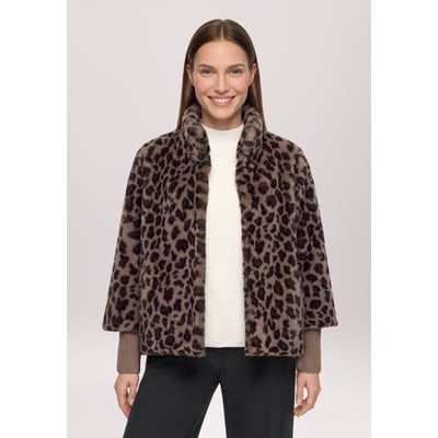 Veste en peluche à col droit BETTY BARCLAY