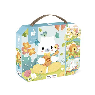 4 Puzzles Animaux, 6-9-12-16 Pcs JANOD