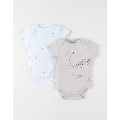 Lot de 2 bodies lion en coton NOUKIE'S