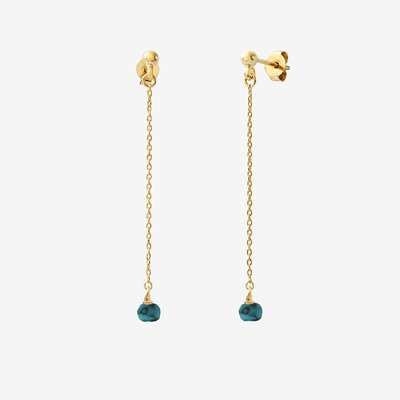 Boucles d'oreilles venus turquoise CAROLINE NAJMAN