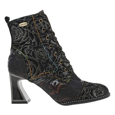 Bottines cuir talon décroché haut LAURA VITA