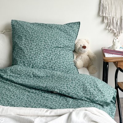 Parure de couette 1 personne coton bio MAHE LITTLE CREVETTE