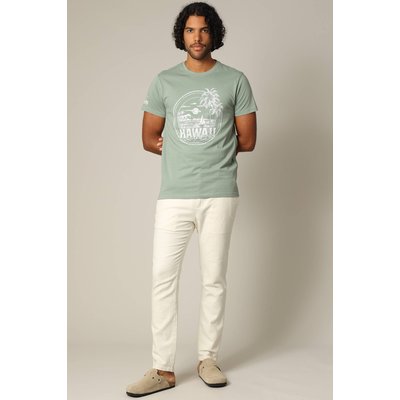 T-shirt en jersey de coton avec print et manches courtes MAHALO DEELUXE