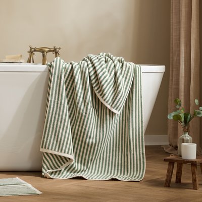 Hebden Striped 100% Cotton XL Bath Sheet YARD