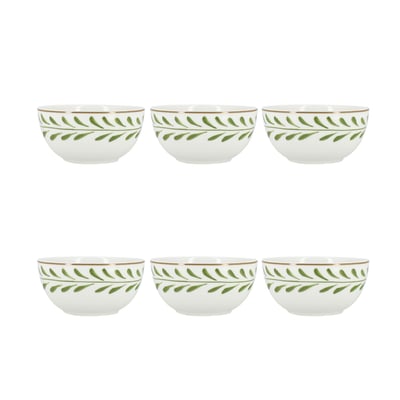 Lot de 6 bols 45cl en porcelaine, LEMON NOVASTYL