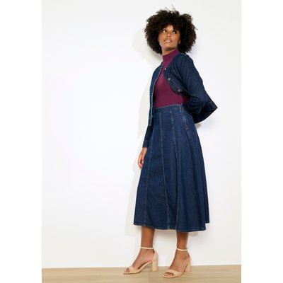 Jupe midi en denim LOLALIZA