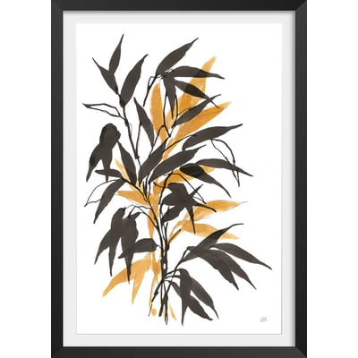 Poster watercolor bambou HEXOA